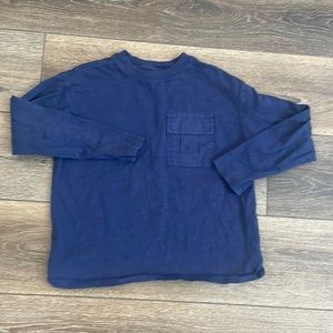 Navy Pocket Long Sleeve T-shirt